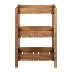 Desserte 3 Niveaux En Bois Recyclé Naturel H70cm - Campagne