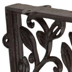 Équerre En Fonte Laurier Brun 18x20cm -Magasin Général Pour La Maison equerre en fonte laurier brun 18x20cm 202133 202133 DET02 WEB