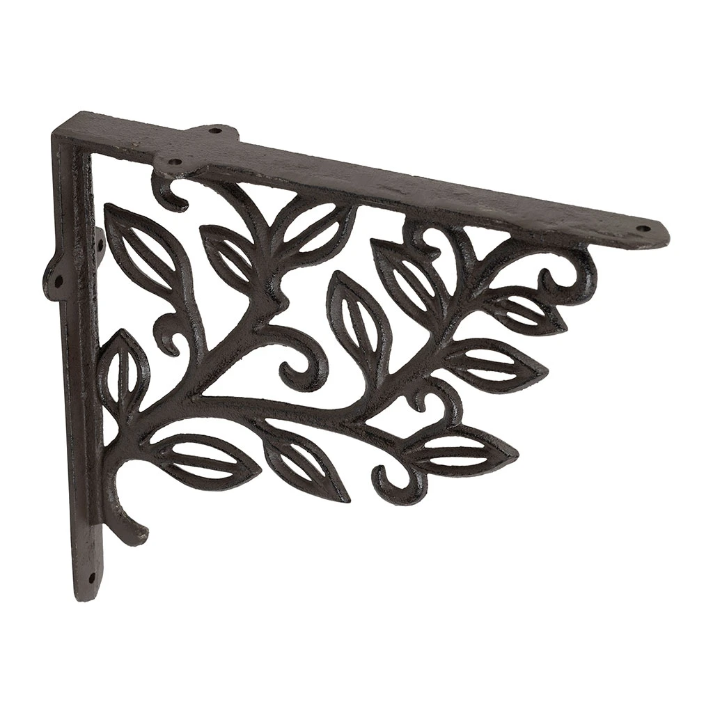 Équerre En Fonte Laurier Brun 25x23cm 2 Équerre En Fonte Laurier Brun 25x23cm – Image 2