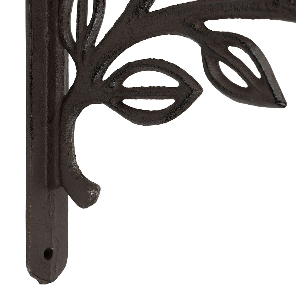 Équerre En Fonte Laurier Brun 25x23cm 4 Équerre En Fonte Laurier Brun 25x23cm – Image 4