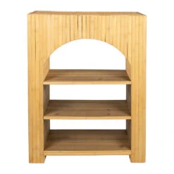 Étagère 3 Niveaux En Bambou Et Sapin Naturel H80cm - Saori