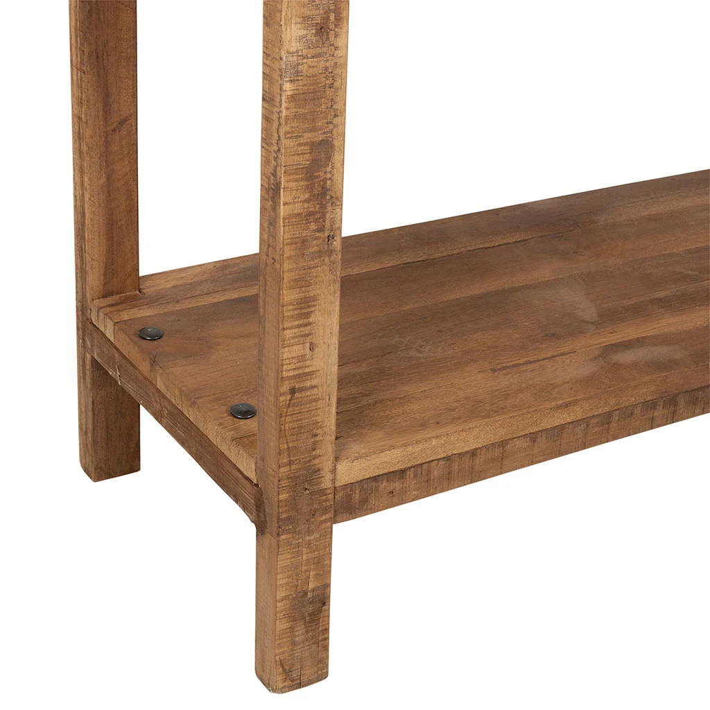 Etagère 3 Niveaux En Bois Recyclé Naturel 90x35xh100cm - Campagne 4 Etagère 3 Niveaux En Bois Recyclé Naturel 90x35xh100cm - Campagne – Image 4