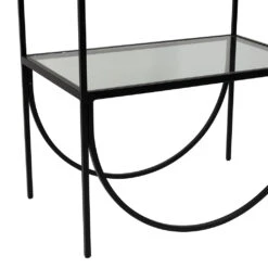 Étagère 3 Niveaux En Verre Et Fer Noir H120cm - Lernet 11 Étagère 3 Niveaux En Verre Et Fer Noir H120cm - Lernet -Magasin Général Pour La Maison etagere 3 niveaux en verre et fer noir h120cm lernet 40953 40953 DET02 WEB