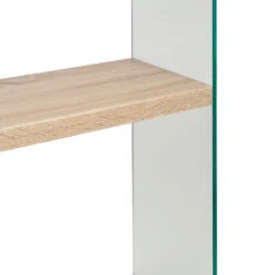 Étagère 3 Niveaux En Verre Trempé Et Bois H165cm - Adela -Magasin Général Pour La Maison etagere 3 niveaux en verre trempe et bois h165cm adela 320065 320065 DET02 WEB