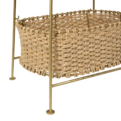 Étagère 3 Paniers En Jute Et Fer Doré H104cm - Réserve 7 Étagère 3 Paniers En Jute Et Fer Doré H104cm - Réserve -Magasin Général Pour La Maison etagere 3 paniers en jute et fer dore h104cm reserve 201983 201983 DET03 WEB
