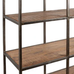 Etagère En Fer Noir Et Bois D' AcaciaH200cm- Factory -Magasin Général Pour La Maison etagere en fer noir et bois d acacia h200cm factory 36485 36485 DET07 WEB 1