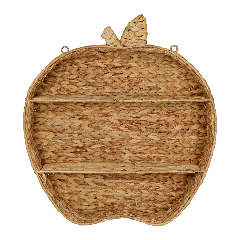 Etagere Murale 2 Niveaux En Jacynthe D'eau Et Fer Naturel H59cm - Pomme 1 Etagere Murale 2 Niveaux En Jacynthe D'eau Et Fer Naturel H59cm - Pomme