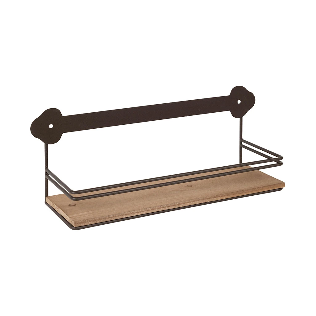 Etagère Murale En Fer Brun - Maison De Famille 3 Etagère Murale En Fer Brun - Maison De Famille – Image 3