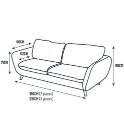 Fauteuil Axel - Tissu Chenille - Raven Ivoire