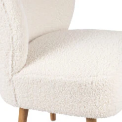 Fauteuil Bouclette Blanc Crème - Elément -Magasin Général Pour La Maison fauteuil bouclette blanc creme element 74388 74388 DET03 WEB 1