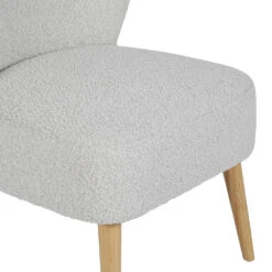 Fauteuil Bouclette Blanc - Eleonor 10 Fauteuil Bouclette Blanc - Eleonor -Magasin Général Pour La Maison fauteuil bouclette blanc eleonor 320048 320048 DET02 WEB