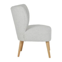 Fauteuil Bouclette Blanc - Eleonor 8 Fauteuil Bouclette Blanc - Eleonor -Magasin Général Pour La Maison fauteuil bouclette blanc eleonor 320048 320048 DET05 WEB