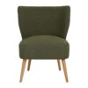 Fauteuil Bouclette Vert - Eleonor