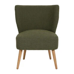 Fauteuil Bouclette Vert - Eleonor
