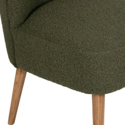 Fauteuil Bouclette Vert - Eleonor -Magasin Général Pour La Maison fauteuil bouclette vert eleonor 320050 320050 DET02 WEB