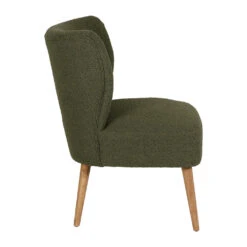 Fauteuil Bouclette Vert - Eleonor -Magasin Général Pour La Maison fauteuil bouclette vert eleonor 320050 320050 DET05 WEB