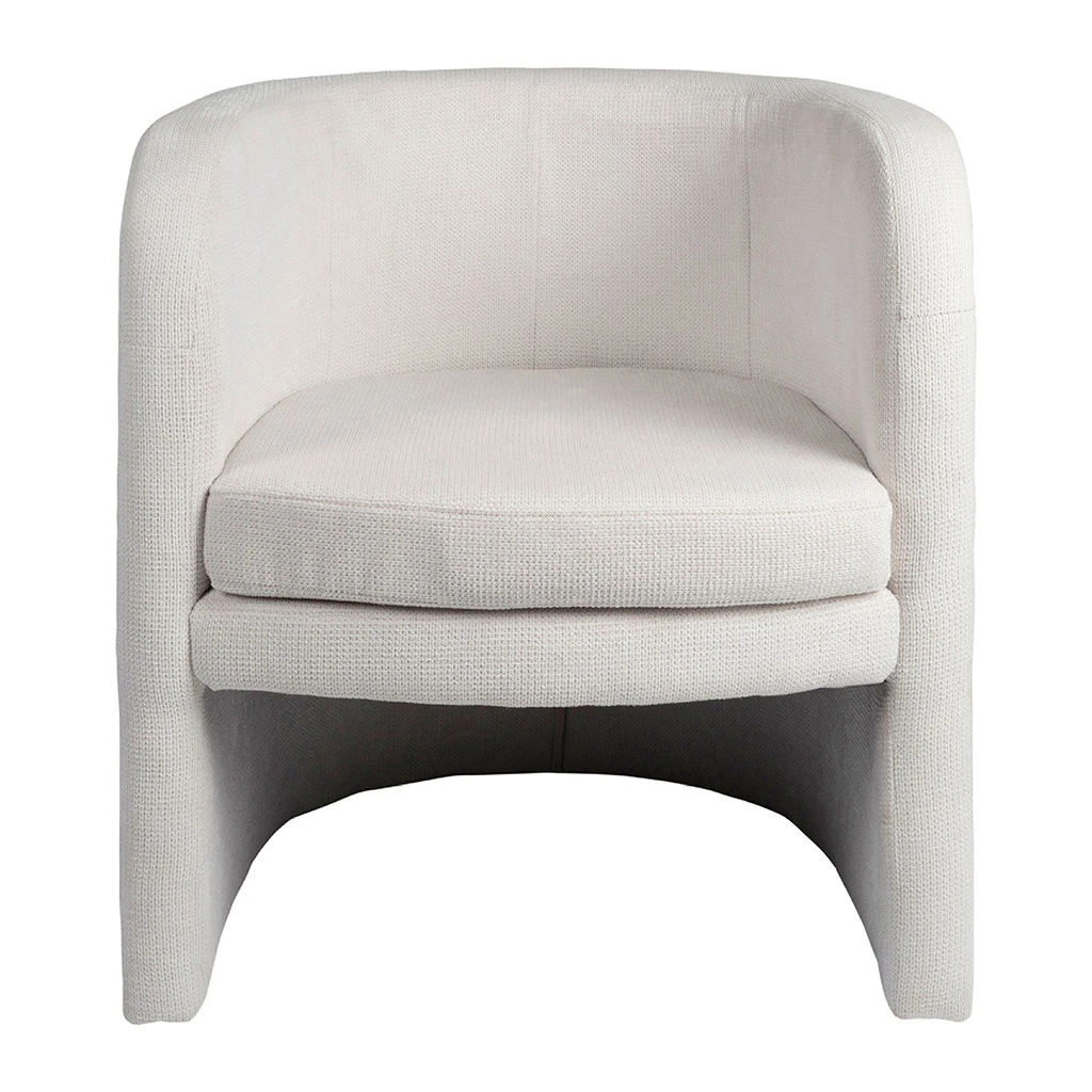 Fauteuil Club En Tissu écru - Tessia 1 Fauteuil Club En Tissu écru - Tessia