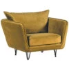Fauteuil Club Tissu Ocre - Harry