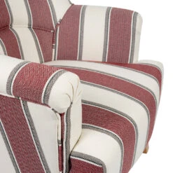 Fauteuil Crapaud En Coton Rayé Bordeaux Et Blanc - Carl 8 Fauteuil Crapaud En Coton Rayé Bordeaux Et Blanc - Carl -Magasin Général Pour La Maison fauteuil crapaud en coton raye bordeaux et blanc carl 202054 202054 DET04 WEB