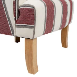 Fauteuil Crapaud En Coton Rayé Bordeaux Et Blanc - Carl 10 Fauteuil Crapaud En Coton Rayé Bordeaux Et Blanc - Carl -Magasin Général Pour La Maison fauteuil crapaud en coton raye bordeaux et blanc carl 202054 202054 DET05 WEB