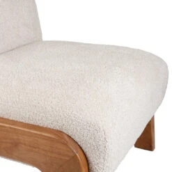 Fauteuil En Bois D'hévéa Et Tissu écru - Element -Magasin Général Pour La Maison fauteuil en bois d hevea et tissu ecru element 78668 78668 DET03 WEB