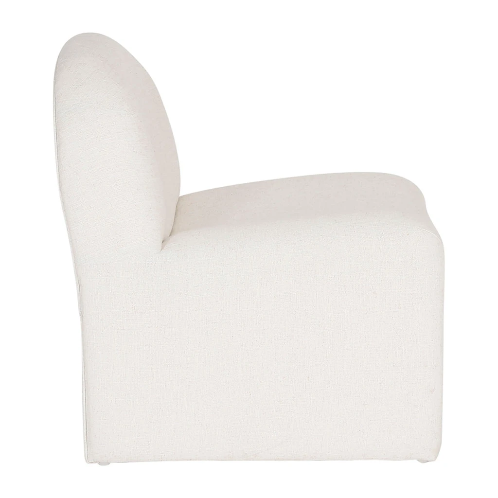 Fauteuil En Lin écru - Minimal 3 Fauteuil En Lin écru - Minimal – Image 3