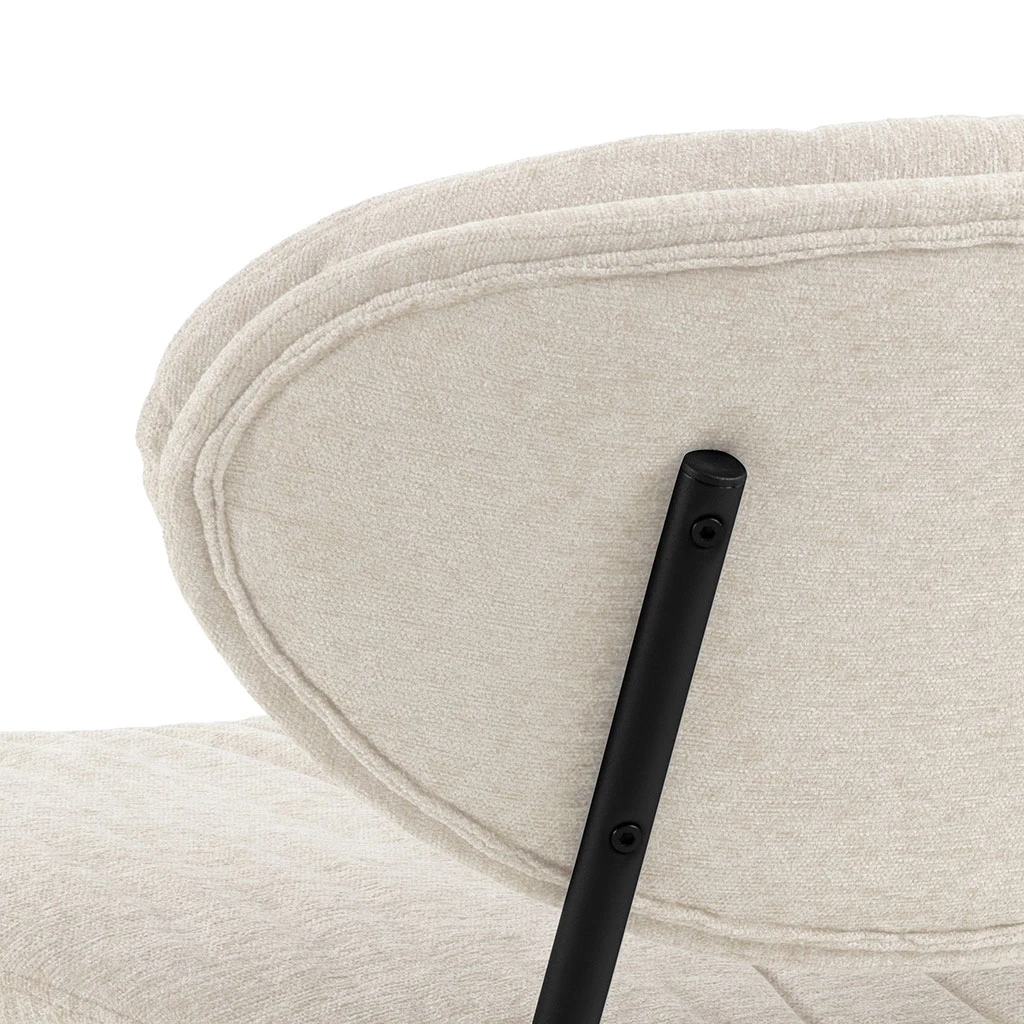 Fauteuil En Tissu Beige - Burma 5 Fauteuil En Tissu Beige - Burma – Image 5