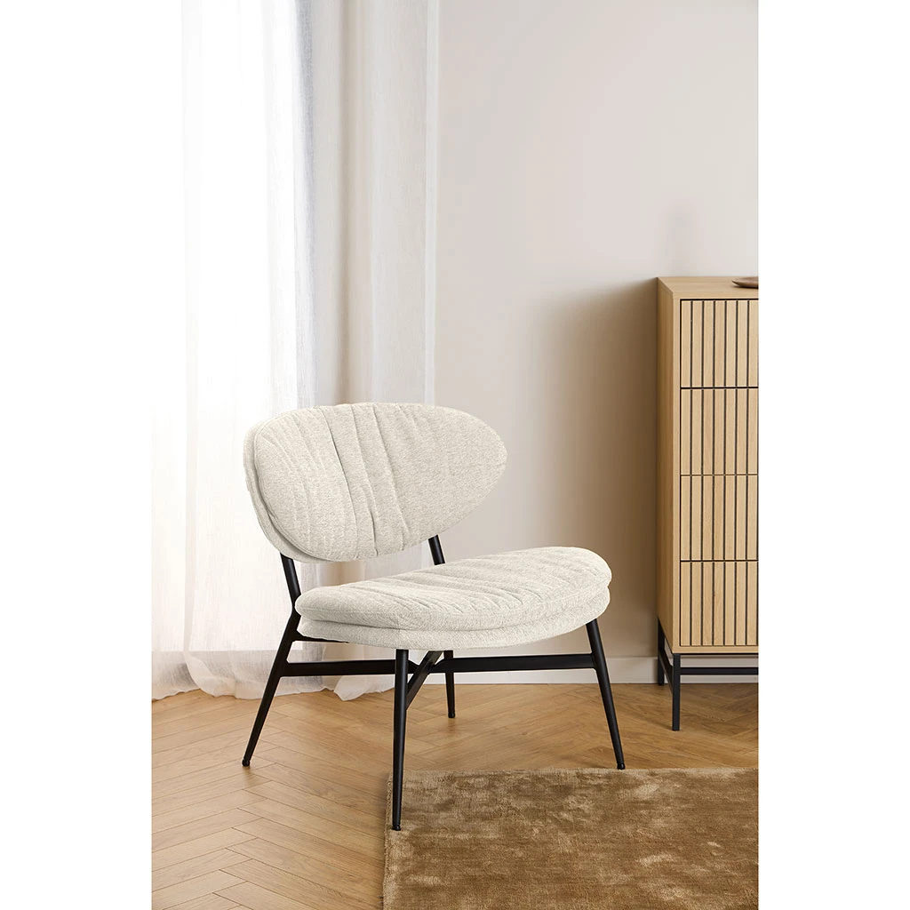 Fauteuil En Tissu Beige - Burma 6 Fauteuil En Tissu Beige - Burma – Image 6