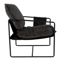 Fauteuil En Tissu Et Fer Noir - Element -Magasin Général Pour La Maison fauteuil en tissu et fer noir element 79190 79190 DET02 WEB 1