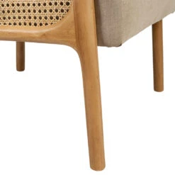 Fauteuil En Tissu Et Hévéa Beige - Firmin -Magasin Général Pour La Maison fauteuil en tissu et hevea beige firmin 201965 201965 DET04 WEB