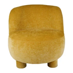 Fauteuil En Tissu Moutarde - Botanik
