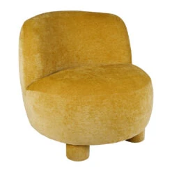 Fauteuil En Tissu Moutarde - Botanik -Magasin Général Pour La Maison fauteuil en tissu moutarde botanik 79165 79165 DET01 WEB 1