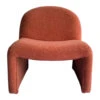 Fauteuil En Tissu Terracotta - Minimal