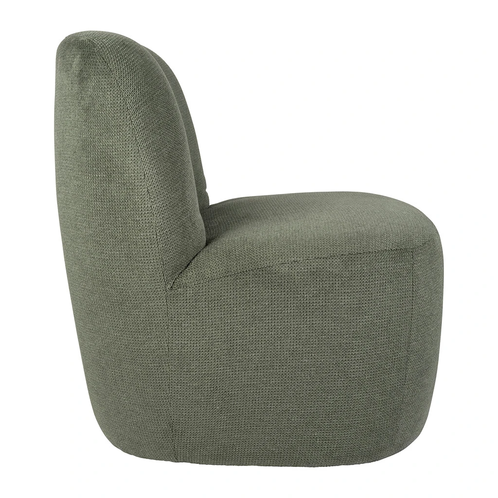 Fauteuil En Tissu Vert - Tessia 3 Fauteuil En Tissu Vert - Tessia – Image 3