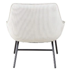 Fauteuil En Velours Côtelé Beige - Martin -Magasin Général Pour La Maison fauteuil en velours cotele beige martin 646261 646261 FRN03 WEB 1