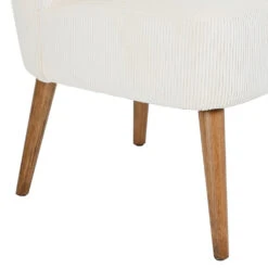 Fauteuil En Velours Côtelé écru - Eleonor 11 Fauteuil En Velours Côtelé écru - Eleonor -Magasin Général Pour La Maison fauteuil en velours cotele ecru eleonor 320033 320033 DET03 WEB