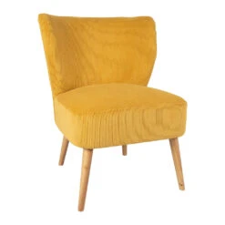 Fauteuil En Velours Côtelé Moutarde - Eleonor 7 Fauteuil En Velours Côtelé Moutarde - Eleonor -Magasin Général Pour La Maison fauteuil en velours cotele moutarde eleonor 320036 320036 DET01 WEB