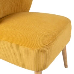 Fauteuil En Velours Côtelé Moutarde - Eleonor 10 Fauteuil En Velours Côtelé Moutarde - Eleonor -Magasin Général Pour La Maison fauteuil en velours cotele moutarde eleonor 320036 320036 DET03 WEB