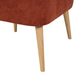 Fauteuil En Velours Côtelé Terracotta - Eleonor 9 Fauteuil En Velours Côtelé Terracotta - Eleonor -Magasin Général Pour La Maison fauteuil en velours cotele terracotta eleonor 320016 320016 DET04 WEB