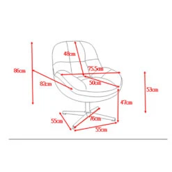 Fauteuil Pivotant En Tissu Sable - Molto -Magasin Général Pour La Maison fauteuil pivotant en tissu sable molto 678849 678849 FRN10 WEB