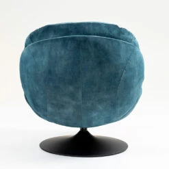 Fauteuil Pivotant En Velours Bleu Gris - Topi 10 Fauteuil Pivotant En Velours Bleu Gris - Topi -Magasin Général Pour La Maison fauteuil pivotant en velours bleu gris topi 678906 678906 FRN05 WEB