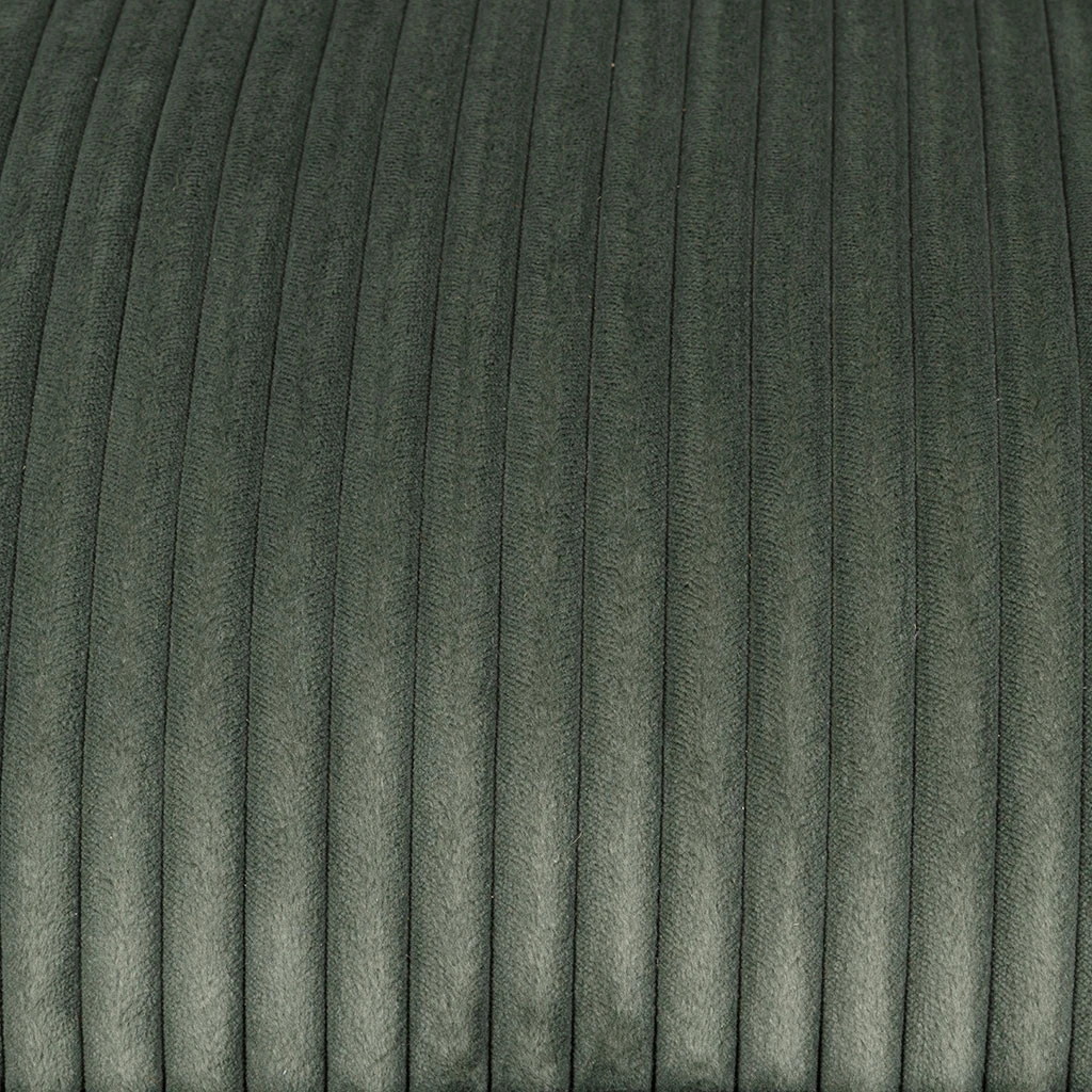 Fauteuil Pouf 2 Places En Velours Côtelé Vert -Sola 5 Fauteuil Pouf 2 Places En Velours Côtelé Vert -Sola – Image 5