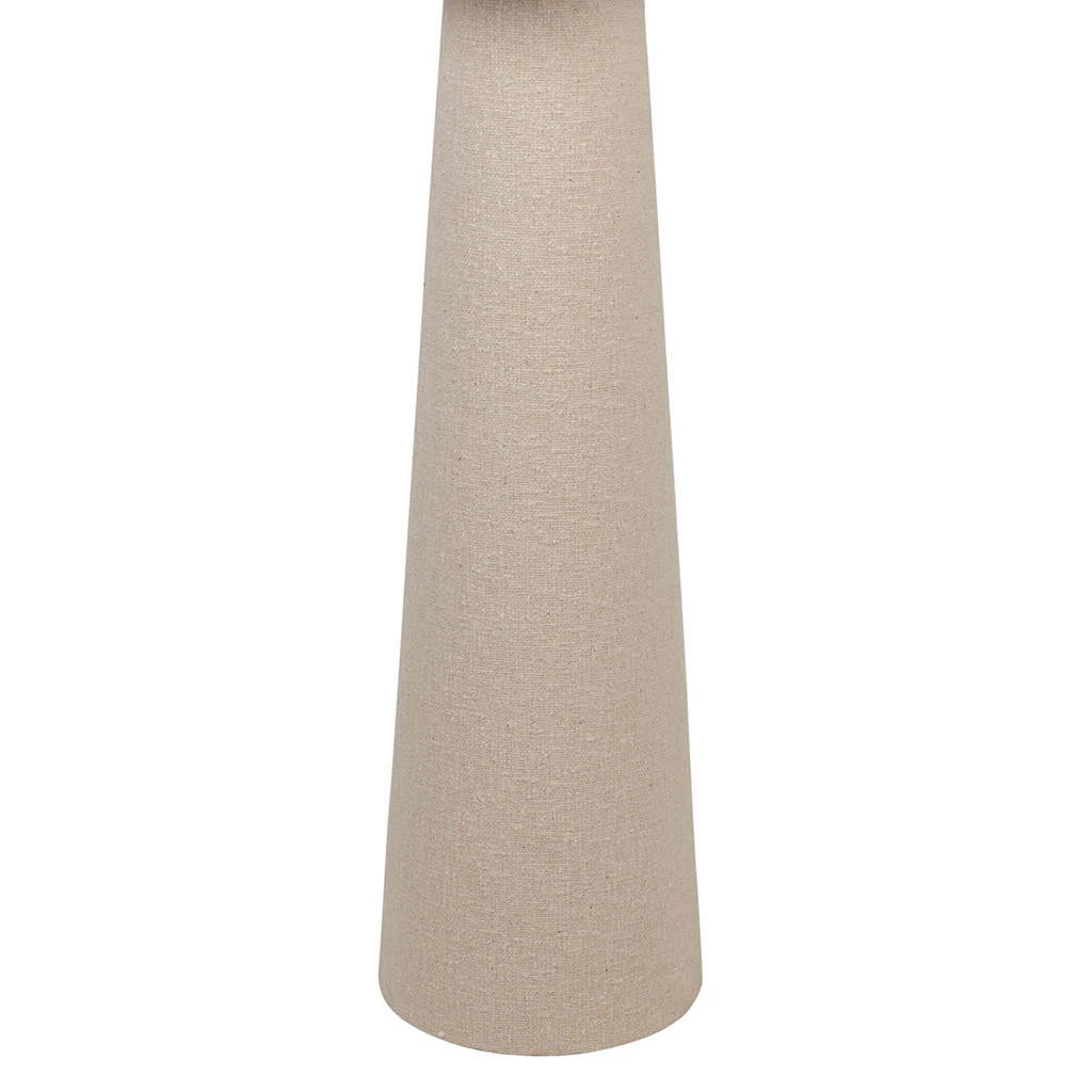 Lampadaire En Coton Et Fer Blanc Cassé H130cm - Calypsa 3 Lampadaire En Coton Et Fer Blanc Cassé H130cm - Calypsa – Image 3