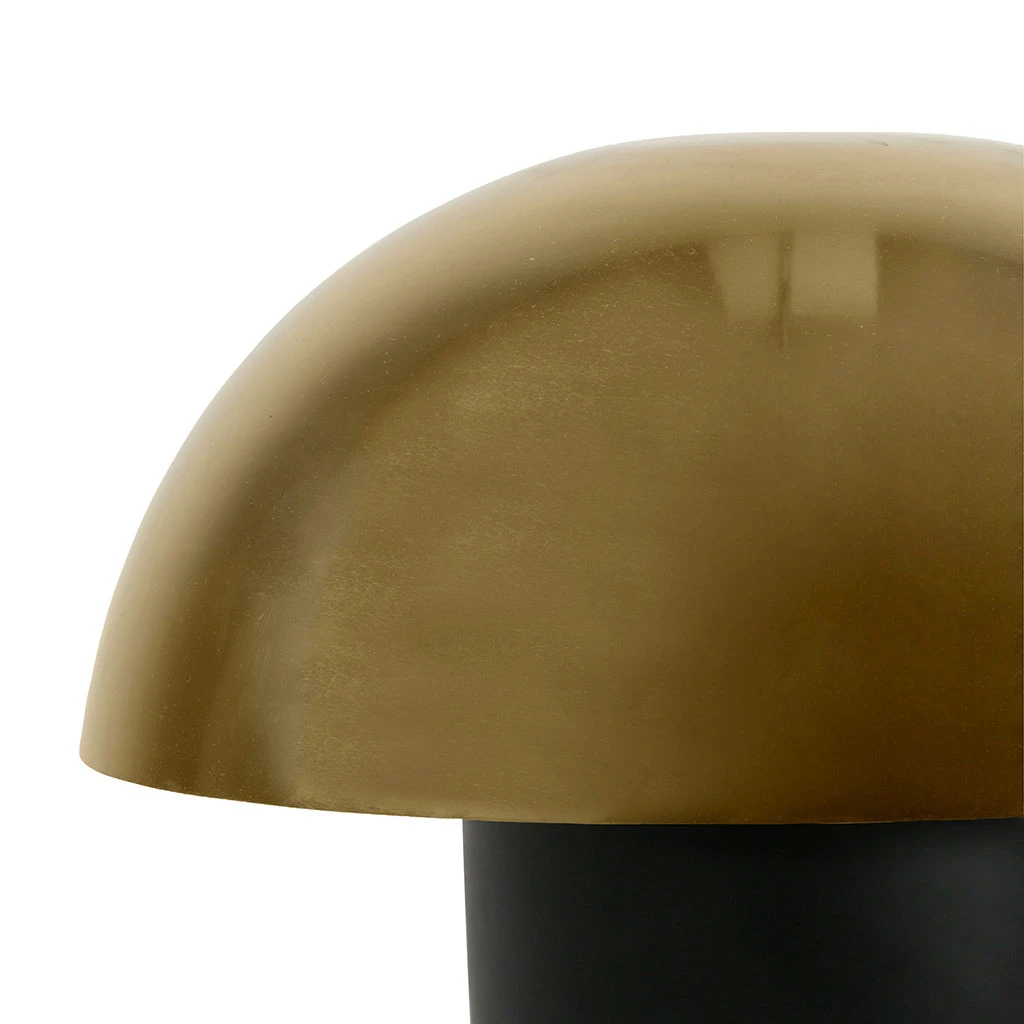 Lampe Champignon En Fer H35cm Noir Et Doré - Champart 2 Lampe Champignon En Fer H35cm Noir Et Doré - Champart – Image 2