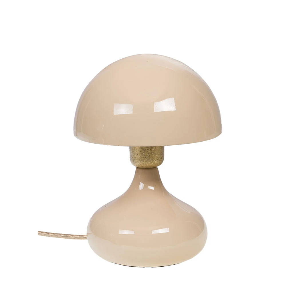 Amadeus Lampe Champignon En Fer Crème H24cm - Paulette 1 Amadeus Lampe Champignon En Fer Crème H24cm - Paulette