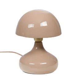 Amadeus Lampe Champignon En Fer Taupe H28cm - Josette