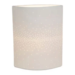 Lampe Cylindre En Porcelaine Blanc H28cm - Lycias -Magasin Général Pour La Maison lampe cylindre en porcelaine blanc h28cm lycias 79040 79040 UTI01 WEB 1