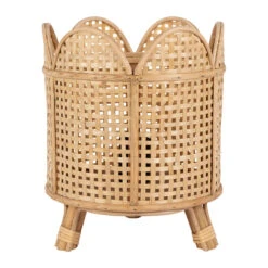 Lampe En Bambou Et Sapin Naturel H30cm - Ladret