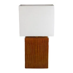 Lampe En Céramique Brun H71cm - Akene