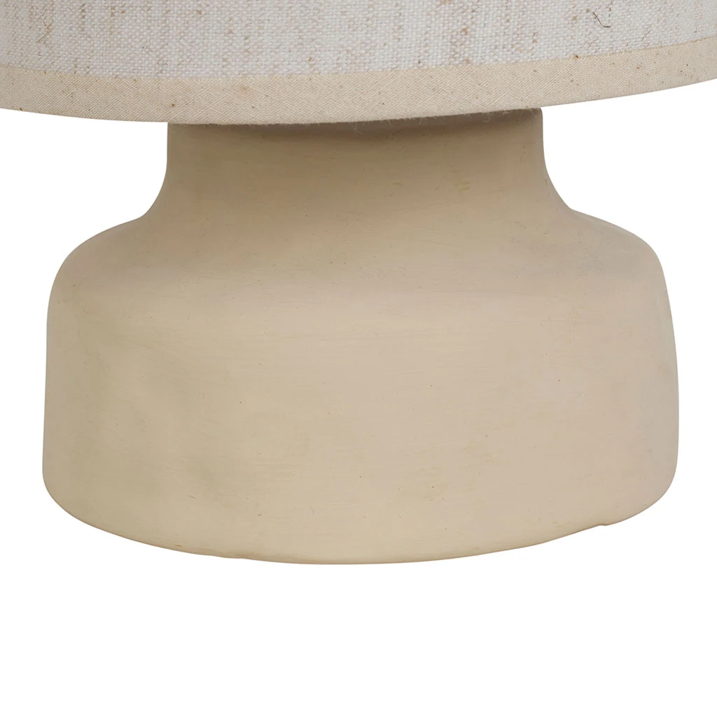 Lampe En Céramique écru H23cm - Eterra 5 Lampe En Céramique écru H23cm - Eterra – Image 5